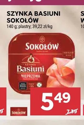 Szynka Basiuni Sokołów promocja w Stokrotka