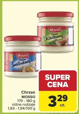 Chrzan śmietankowy promocja w Carrefour