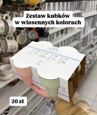 Zestaw kubków 300 ml, 4 szt. promocja w Pepco