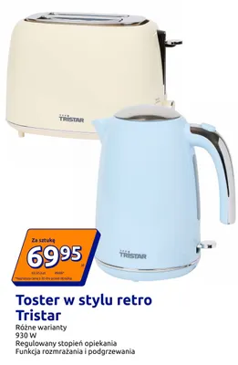 Toster w stylu retro Tristar promocja w Action
