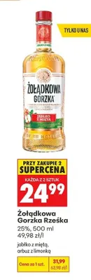 Likier Żołądkowa Gorzka Rześka arbuz z limonką promocja w Biedronka