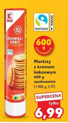 Markizy z kremem kakaowym promocja w Kaufland