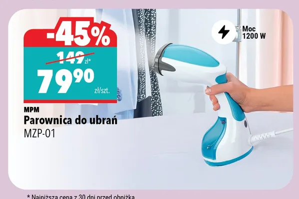 Parownica do ubrań MZP-01 promocja w Biedronka Home