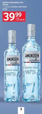 Wódka Amundsen 40% 32260 promocja w Selgros