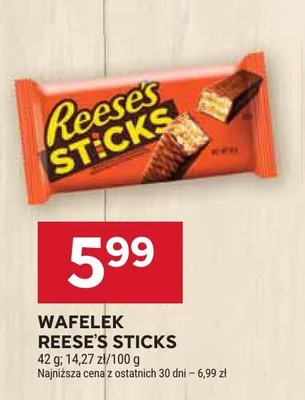 Wafelek Reese's Sticks promocja w Stokrotka