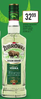 Wódka smakowa Żubrówka Bison Grass promocja w Dino