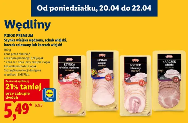 Schab wiejski Pikok Premium promocja w Lidl