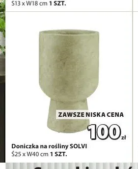 Doniczka na rośliny SOLVI promocja w Jysk