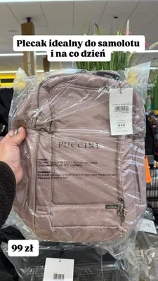 Plecak do samolotu i na co dzień promocja w Biedronka