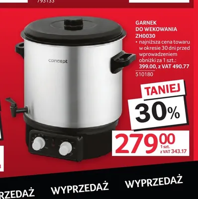 Garnek do wekowania ZH0030 Concept promocja w Selgros