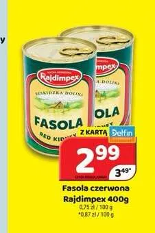 Fasola czerwona Rajdimpex promocja w Delfin