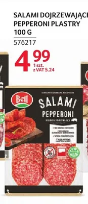 Salami dojrzewające pepperoni plastry Bell promocja w Selgros