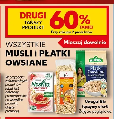 Musli i płatki owsiane promocja w Kaufland