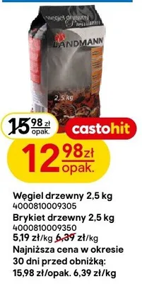 Węgiel drzewny 2,5kg 4000810009305 promocja w Castorama