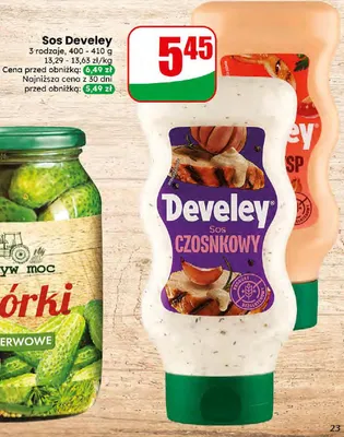 Sos czosnkowy promocja w Dino