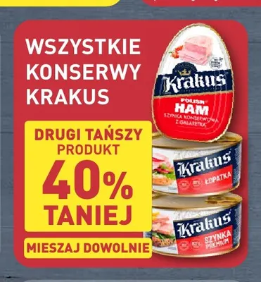 Konserwa Krakus Polish Ham Szynka konserwowa z galaretką promocja w Aldi