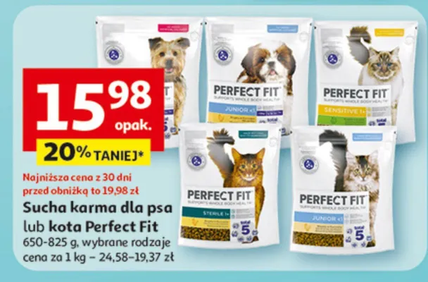 Sucha karma dla psa lub kota promocja w Auchan