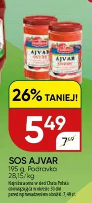 Sos Ajvar wybrany asortyment promocja w Chata Polska