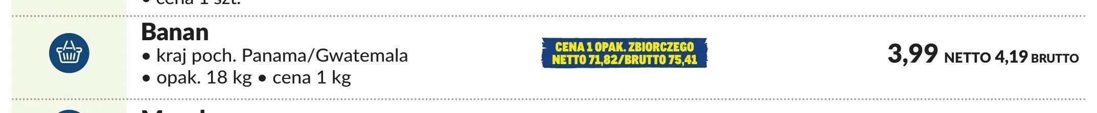 Banan promocja w Makro