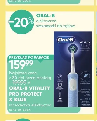Szczoteczka elektryczna Oral-B Vitality Pro Protect X Blue promocja w Super-Pharm