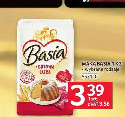 Mąka BASIA Tortowa Extra promocja w Selgros