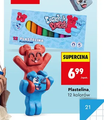 Plastelina Luczek & Pimpek Astra 12 kolorów promocja w Biedronka