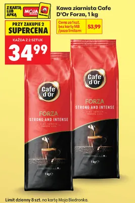 Kawa ziarnista Cafe D'Or Forza promocja w Biedronka