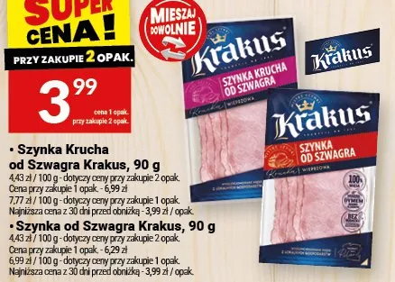 Szynka krucha od Szwagra Krakus promocja w Twój Market