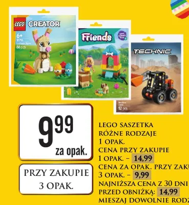 Klocki saszetka różne rodzaje Lego promocja w Dino