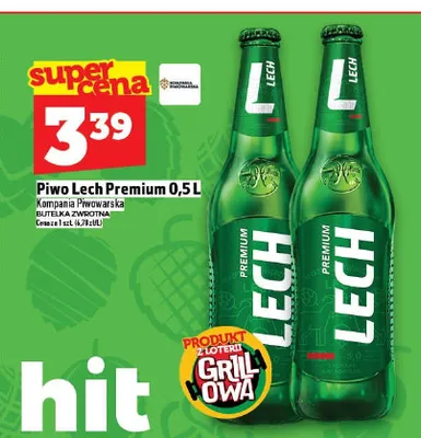 Piwo Lech Premium promocja w TOPAZ