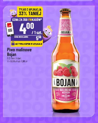 Piwo malinowe Bojan promocja w POLOmarket