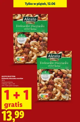 Królewska mieszanka orzechów Alesto Selection promocja w Lidl