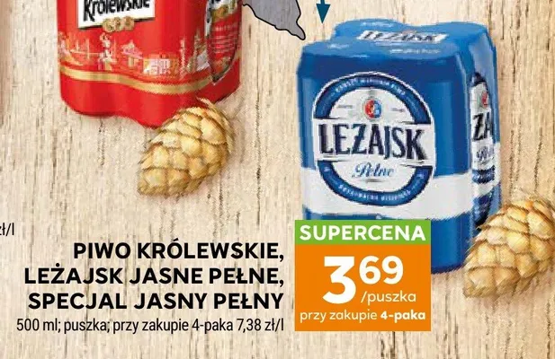Piwo Specjal Jasny Pełny puszka promocja w Stokrotka