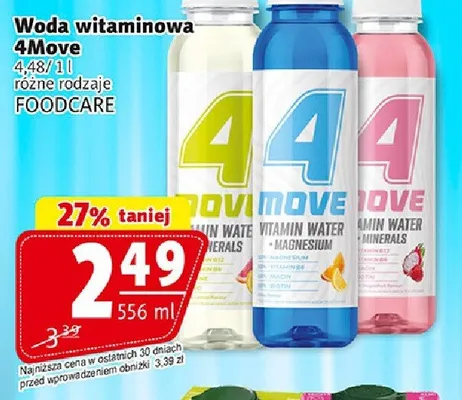 Woda witaminowa 4Move promocja w Prim Market