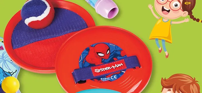 Gry sportowe zestaw 2 paletek na rzepy z piłeczką promocja w Biedronka