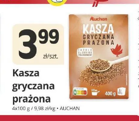 Kasza gryczana prażona Auchan promocja w Marketvita