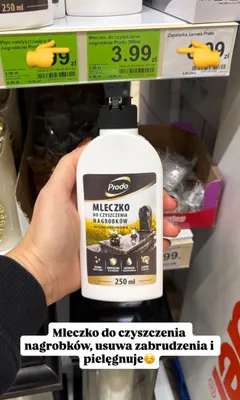 Mleczko do czyszczenia nagrobków Prodo promocja w Dino