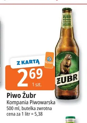 Piwo Żubr promocja w Leclerc