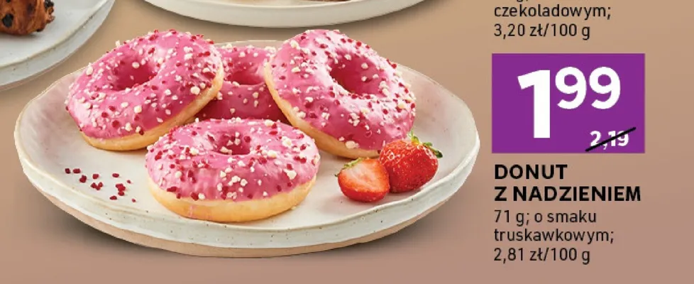 Donut z nadzieniem promocja w Stokrotka