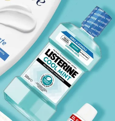 Płyn do płukania jamy ustnej Listerine Cool Mint Zero Alkoholu promocja w Hebe