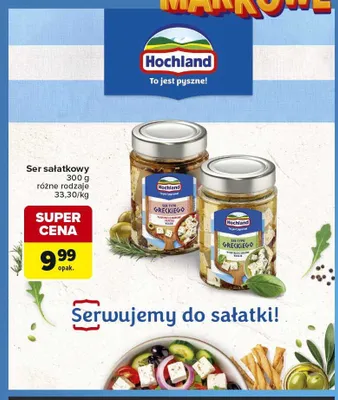 Ser sałatkowy Hochland promocja w Carrefour