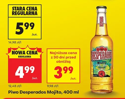 Piwo Desperados Mojito promocja w Biedronka