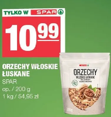Orzechy włoskie łuskane promocja w SPAR