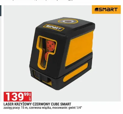 Laser krzyżowy czerwony Cube Smart promocja w Merkury Market