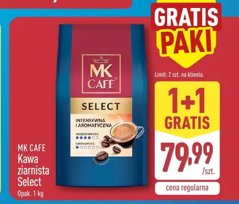 Kawa ziarnista MK Cafe Select promocja w Aldi