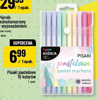 Pisaki pastelowe 10 kolorów Kidea promocja w POLOmarket