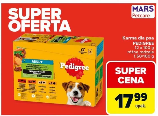 Karma dla psa adult różne rodzaje promocja w Carrefour
