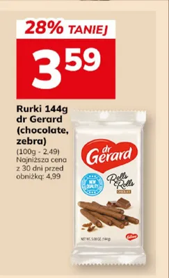 Rurki dr Gerard (czekoladowe, zebra) promocja w Hitpol