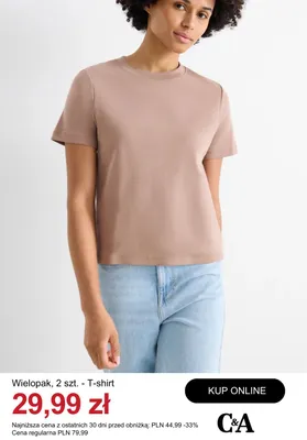 T-shirt C&A 2-pak promocja w C&A