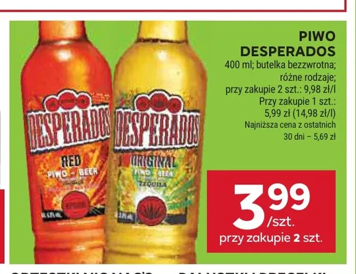 Piwo Desperados promocja w Stokrotka